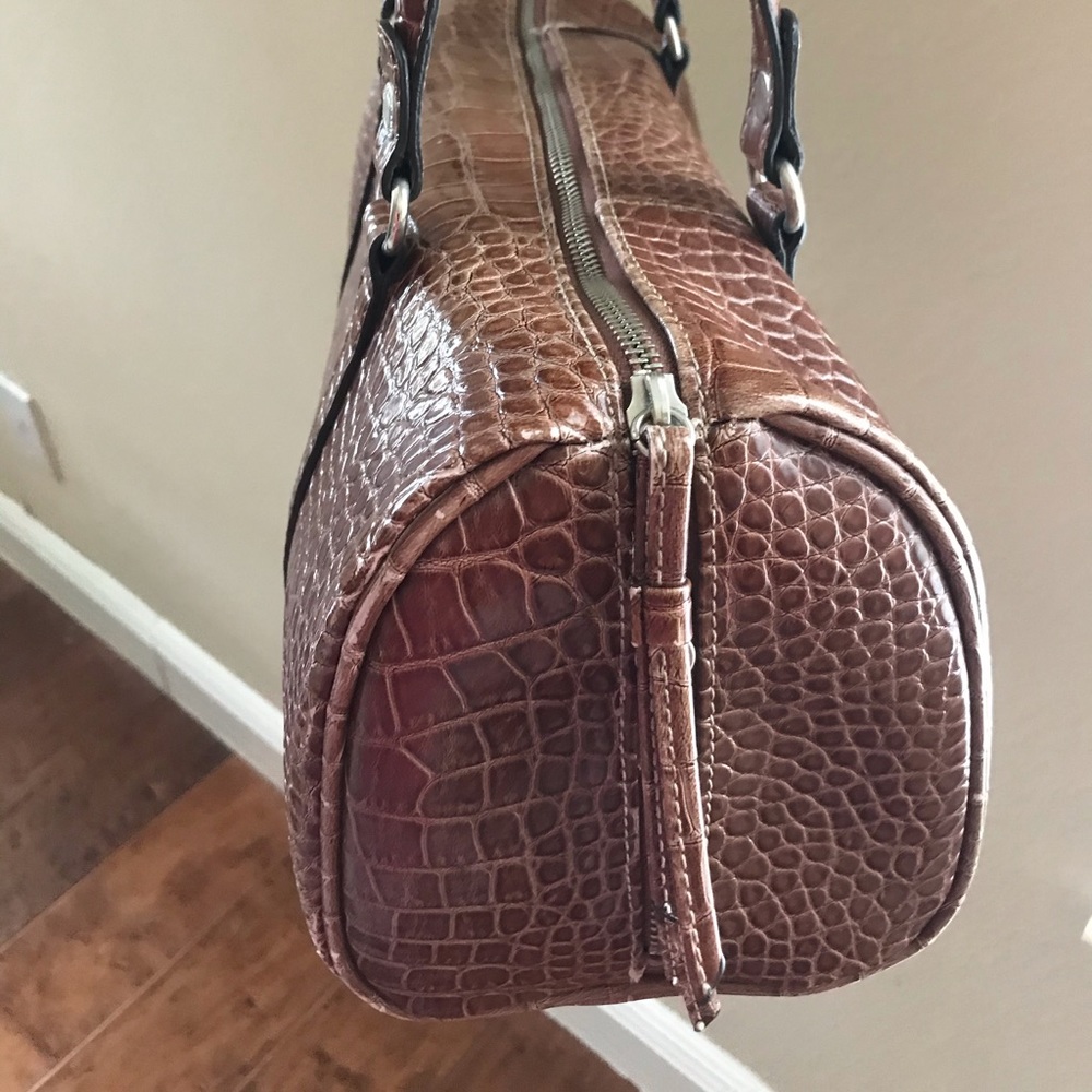Liz Claiborne brown snakeskin print